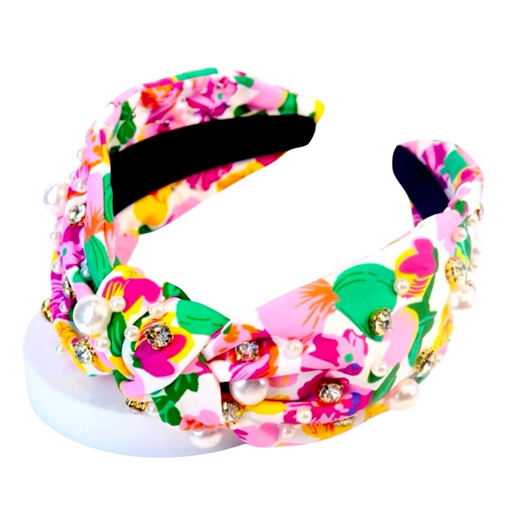Floral Knot Embellished Headband
